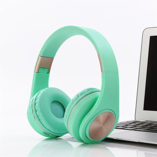 A1 Bluetooth 4.2 Candy Color Super Base Bluetooth Headphone, Support Music Play & Switching & Volume Control & Answer(Green)-garmade.com