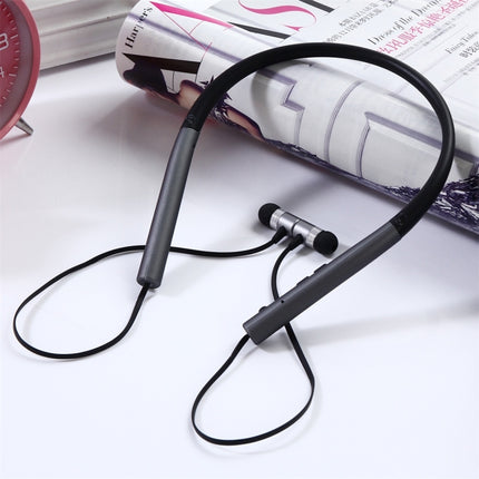 BT-790 Bluetooth 4.2 Hanging Neck Design Bluetooth Headset, Support Music Play & Switching & Volume Control & Answer(Black)-garmade.com
