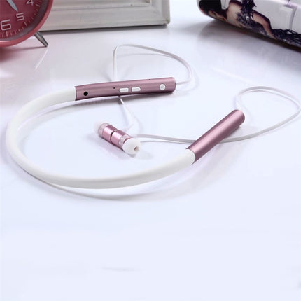 BT-790 Bluetooth 4.2 Hanging Neck Design Bluetooth Headset, Support Music Play & Switching & Volume Control & Answer(Gold)-garmade.com