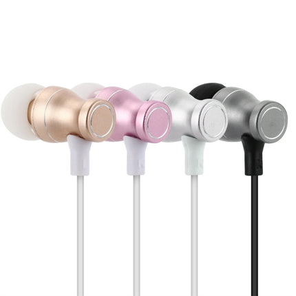 F11 Bluetooth 4.2 Hanging Neck Design Bluetooth Headset, Support Music Play & Switching & Volume Control & Answer(Rose Gold)-garmade.com