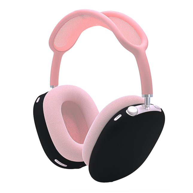 A Pair Full Coverage Anti-scratch Silicone Headphone Protective Case for AirPods Max(Black)-garmade.com