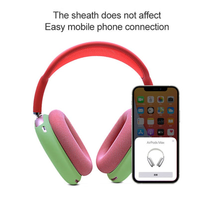 A Pair Full Coverage Anti-scratch Silicone Headphone Protective Case for AirPods Max(Dark Blue)-garmade.com