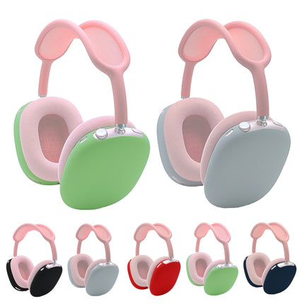 A Pair Full Coverage Anti-scratch Silicone Headphone Protective Case for AirPods Max(Black)-garmade.com