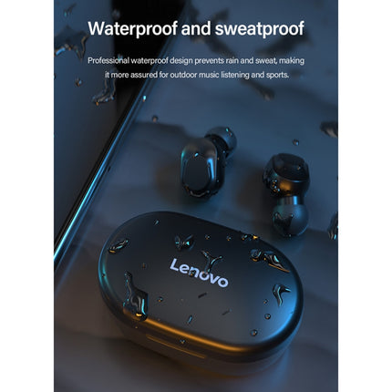 Original Lenovo XT91 Intelligent Noise Reduction Mini Wireless Bluetooth Earphone with Charging Box & LED Power Digital Display, Support Touch & HD Call & Voice Assistant & Dual-mode Earphone (Black)-garmade.com