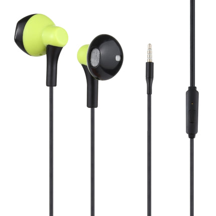 3.5mm Plug Wired in-ear Earphone, Support Wire Control, Cable Length: 1m(Green)-garmade.com