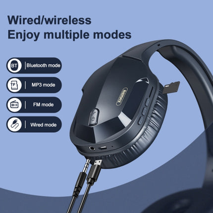 REMAX RB-750HB Wireless Gaming Bluetooth V5.0 Headphone(Black)-garmade.com