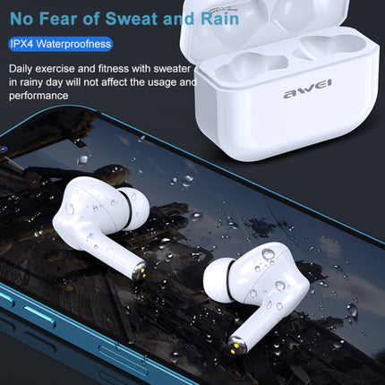 awei TA1 Bluetooth V5.0 Ture Wireless Sports ANC Noise Cancelling IPX4 Waterproof TWS Headset with Charging Case-garmade.com