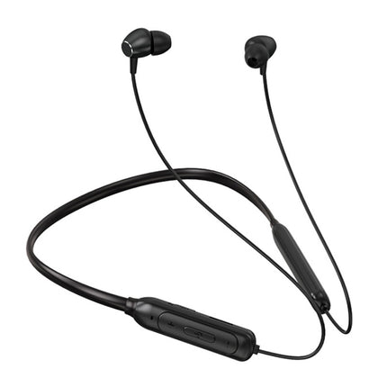 M61 Bluetooth 5.1 Business Sport Magnetic Metal Stereo Neck-mounted Bluetooth Earphone(Black)-garmade.com
