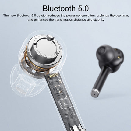 MI4 Bluetooth 5.0 LED Digital Display Intelligent Noise Reduction True Wireless Bluetooth Earphone (Black)-garmade.com