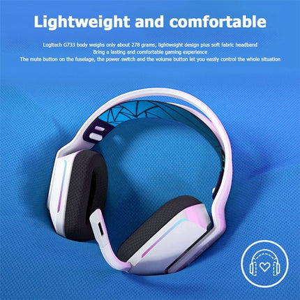 Logitech G733 LIGHT SPEED Wireless RGB Gaming Headset (Black)-garmade.com