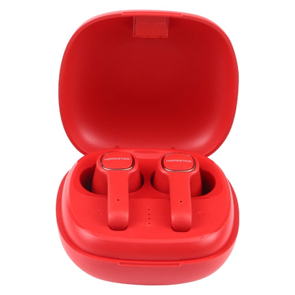HOPESTAR S12 Bluetooth 5.0 True Wireless Bluetooth Earphone (Red)-garmade.com