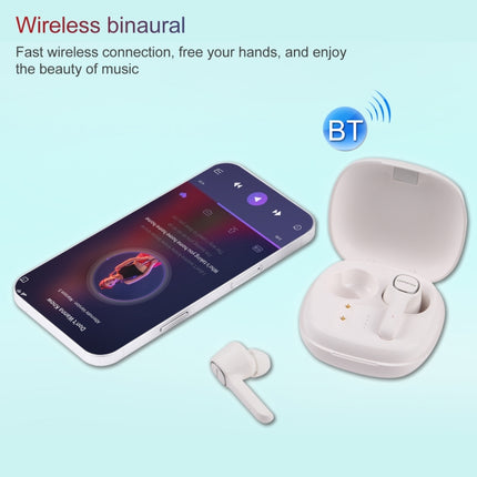 HOPESTAR S12 Bluetooth 5.0 True Wireless Bluetooth Earphone (White)-garmade.com