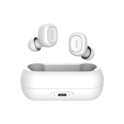 Original Xiaomi Youpin QCY-T1C TWS Bluetooth V5.0 Wireless In-Ear Earphones with Charging Box(White)-garmade.com