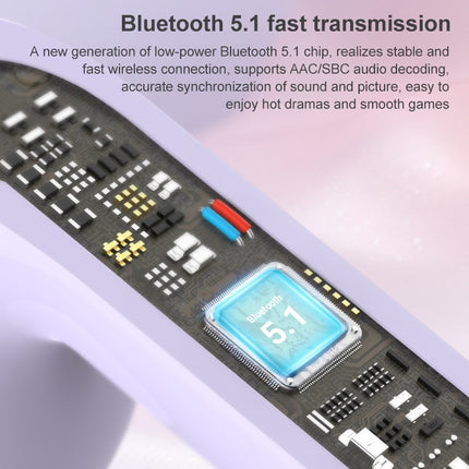 Mijiaer TN22 Bluetooth 5.1 True Wireless Stereo Bluetooth Earphone(Purple)-garmade.com