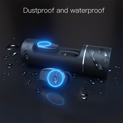 JAKCOM TWS Bluetooth 5.0 Multi-function Waterproof Wireless Bluetooth Headset(Black)-garmade.com