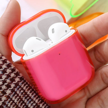 For AirPods 1 / 2 PC Wireless Earphone Protective Case Cover(Orange)-garmade.com