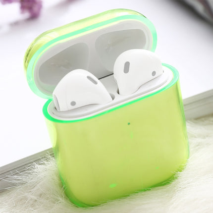 For AirPods 1 / 2 PC Wireless Earphone Protective Case Cover(Green)-garmade.com