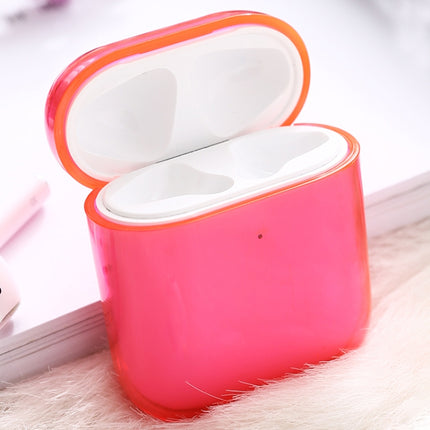 For AirPods 1 / 2 PC Wireless Earphone Protective Case Cover(Rose Red)-garmade.com