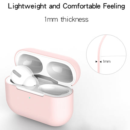 For AirPods Pro Silicone Wireless Earphone Protective Case Cover without Buckle(Grey)-garmade.com