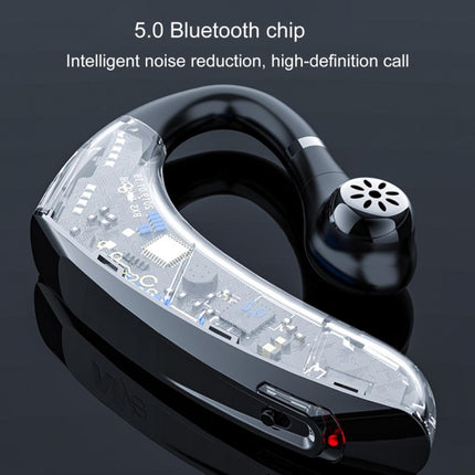 DS800 Bluetooth 5.0 Universal Hanging Ear Style Business Sports Wireless Bluetooth Earphone, Upgrade Version (Black)-garmade.com