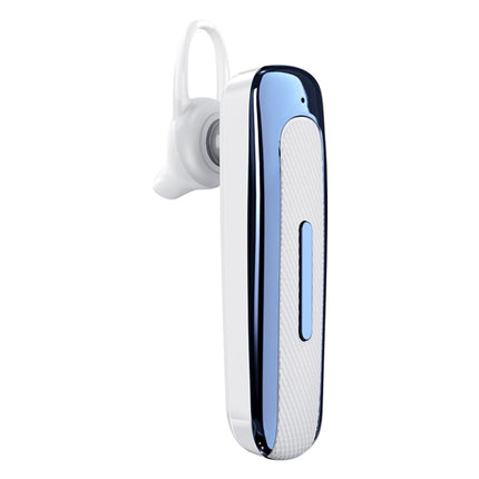 E1 Smart Noise Reduction Unilateral Ear-mounted Bluetooth Earphone (White Blue)-garmade.com
