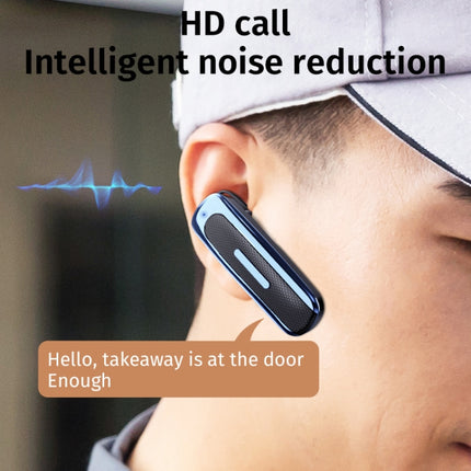 E1 Smart Noise Reduction Unilateral Ear-mounted Bluetooth Earphone (Red Black)-garmade.com