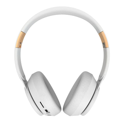07S Folding Sports Computer Games Wireless Bluetooth V5.0 Headset with Mic (White)-garmade.com