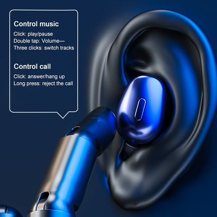 WK SHQ Series VB01 True Wireless Stereo Bluetooth 5.0 Earphone (Blue)-garmade.com