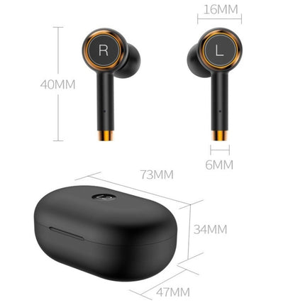 L2 TWS Stereo Bluetooth 5.0 Wireless Earphone with Charging Box, Support Automatic Pairing(Black)-garmade.com