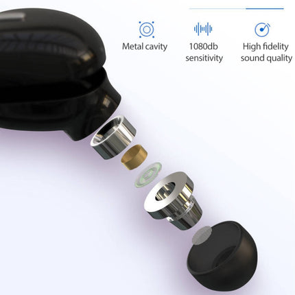 X9 Wireless Bluetooth 5.0 Mini In-Ear Unilateral Earphone(Black)-garmade.com