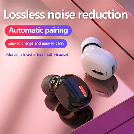 X9 Wireless Bluetooth 5.0 Mini In-Ear Unilateral Earphone(White)-garmade.com