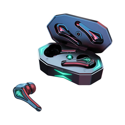 TWS-A10 Wireless Bluetooth Earphone with Charging Compartment(Black)-garmade.com