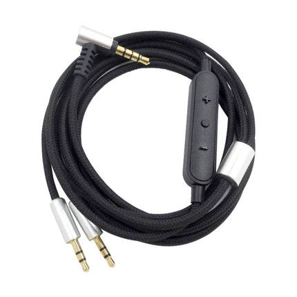 ZS0096 Wired Control Version Headphone Audio Cable for Sol Republic Master Tracks HD V8 V10 V12 X3 (Black)-garmade.com