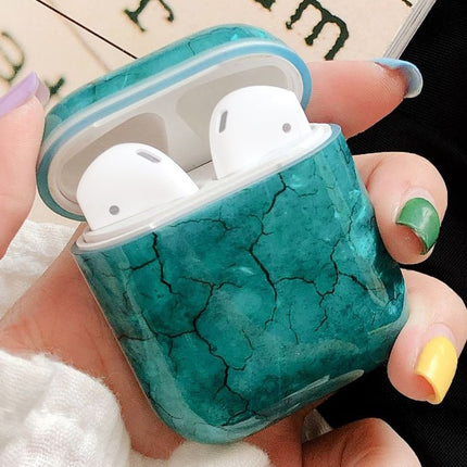 Seaweed Pattern Shockproof TPU Protective Case for Apple AirPods 1/2(Green)-garmade.com