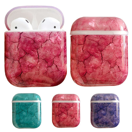 Seaweed Pattern Shockproof TPU Protective Case for Apple AirPods 1/2(Purple)-garmade.com