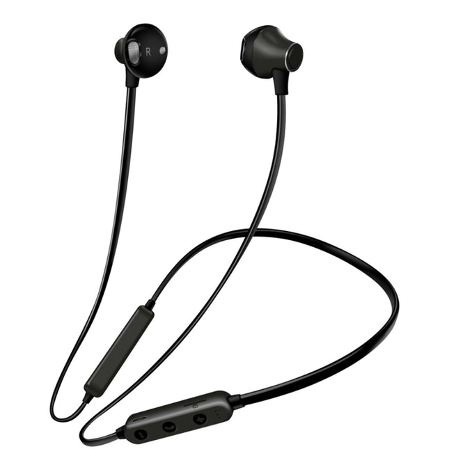 MG-G18 Bluetooth 4.2 Sport Wireless Bluetooth Earphone, Support Card (Black Grey)-garmade.com
