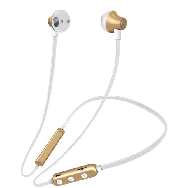 MG-G18 Bluetooth 4.2 Sport Wireless Bluetooth Earphone, Support Card (Gold)-garmade.com