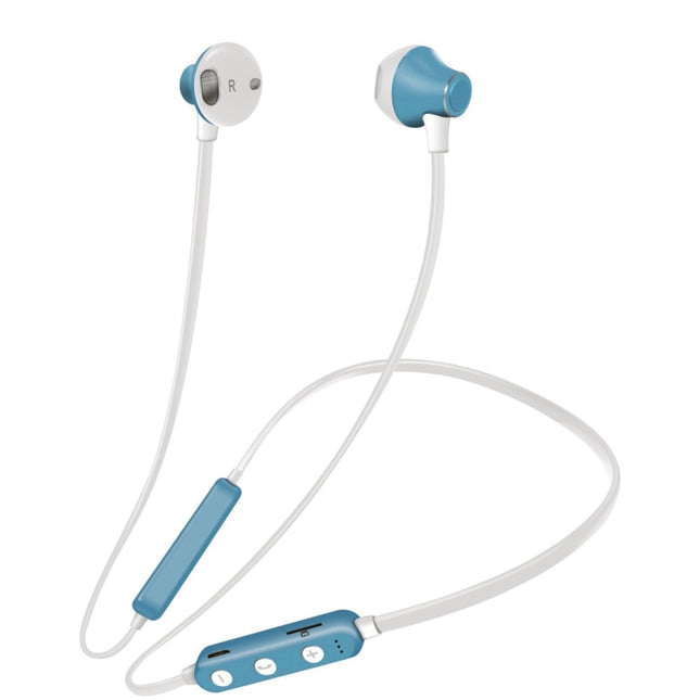 MG-G18 Bluetooth 4.2 Sport Wireless Bluetooth Earphone, Support Card (Baby Blue)-garmade.com