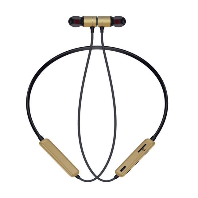 MG-G17 Bluetooth 4.2 Sport Wireless Bluetooth Earphone, Support Card(Gold)-garmade.com