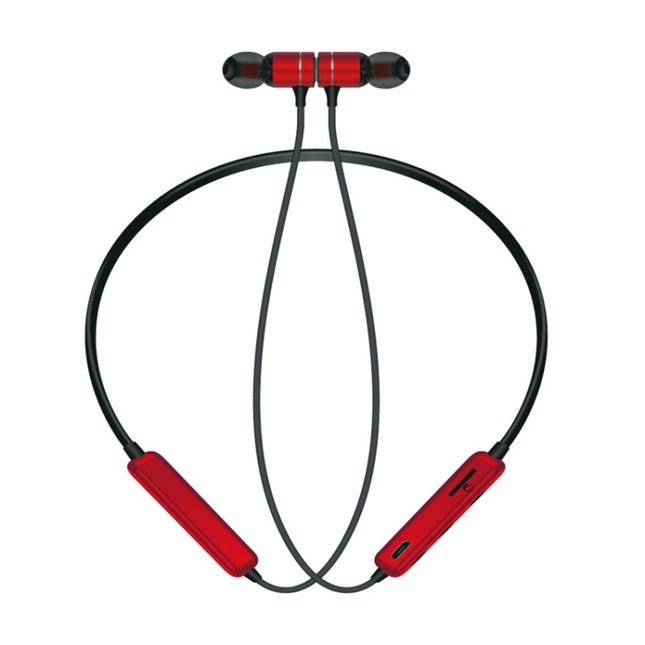 MG-G17 Bluetooth 4.2 Sport Wireless Bluetooth Earphone, Support Card(Red)-garmade.com