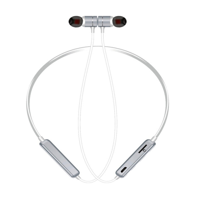 MG-G17 Bluetooth 4.2 Sport Wireless Bluetooth Earphone, Support Card(Silver)-garmade.com