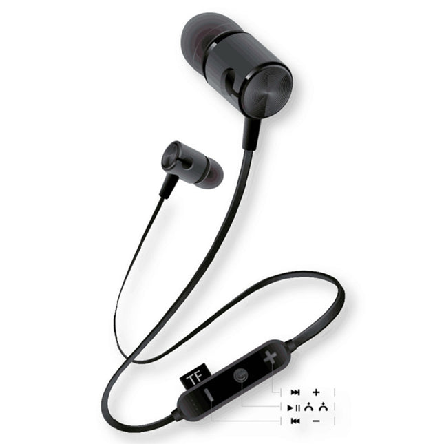 MG-G20 Bluetooth 4.2 Sport Wireless Bluetooth Earphone, Support Card(Grey)-garmade.com