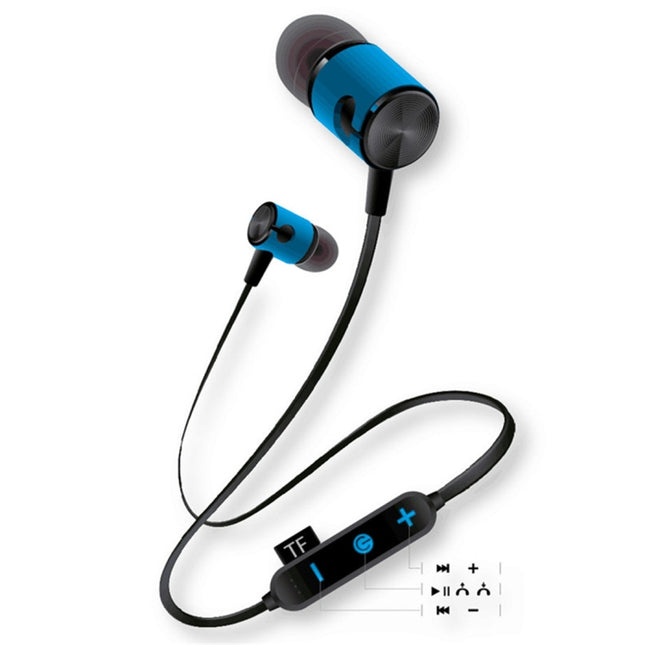 MG-G20 Bluetooth 4.2 Sport Wireless Bluetooth Earphone, Support Card(Blue)-garmade.com