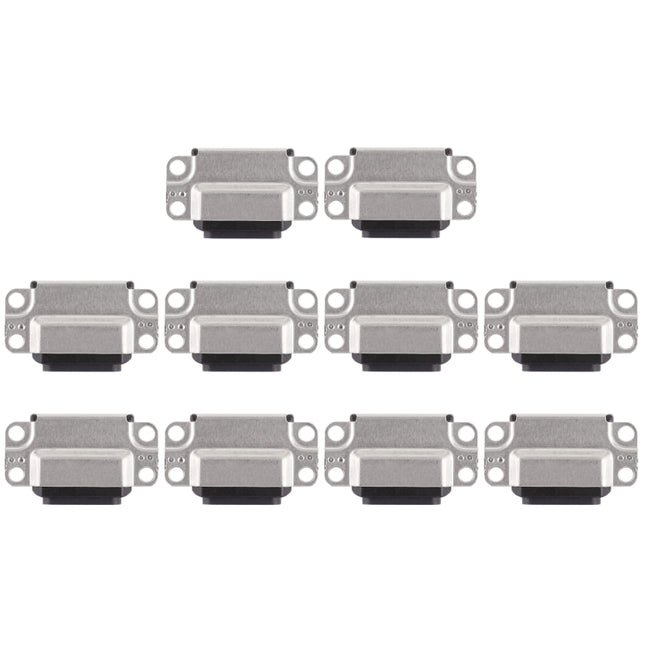 10 PCS Charging Port Connector for iPad Air 2(Black)-garmade.com