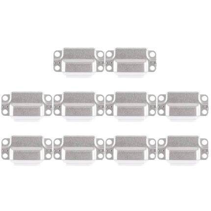 10 PCS Charging Port Connector for iPad Air 2(White)-garmade.com