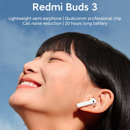 Original Xiaomi Redmi Buds 3 TWS Dual Mic Noise Reduction Bluetooth Earphone (White)-garmade.com
