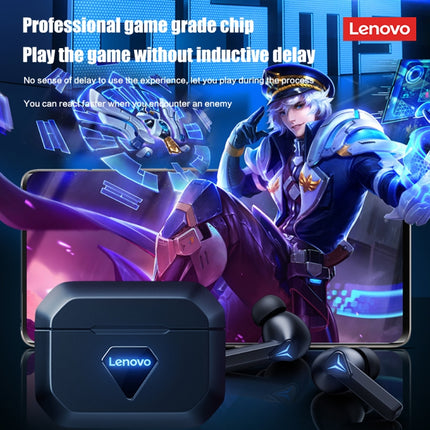 Lenovo LivePods GM6 Wireless Bluetooth 5.0 TWS Gaming Earphones with Charging Box (White)-garmade.com