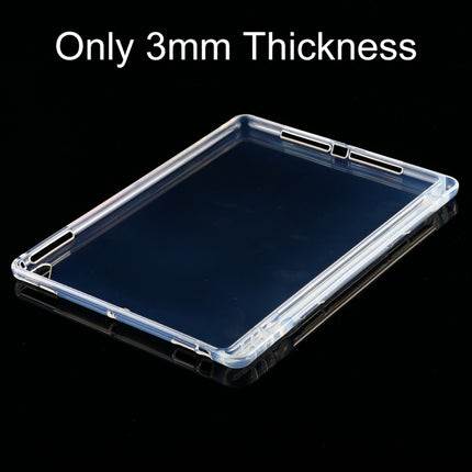 For iPad Air / Air 2 3mm Shockproof Transparent Protective Case with Pen Slot-garmade.com