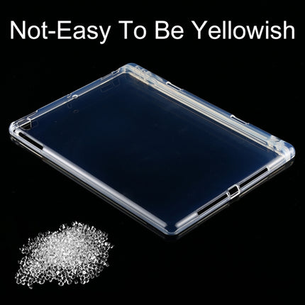 For iPad Air / Air 2 3mm Shockproof Transparent Protective Case with Pen Slot-garmade.com