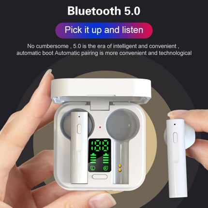 Air6 Plus Bluetooth 5.0 Mini Solar Charging Sport Wireless Bluetooth Earphone with Charging Box-garmade.com